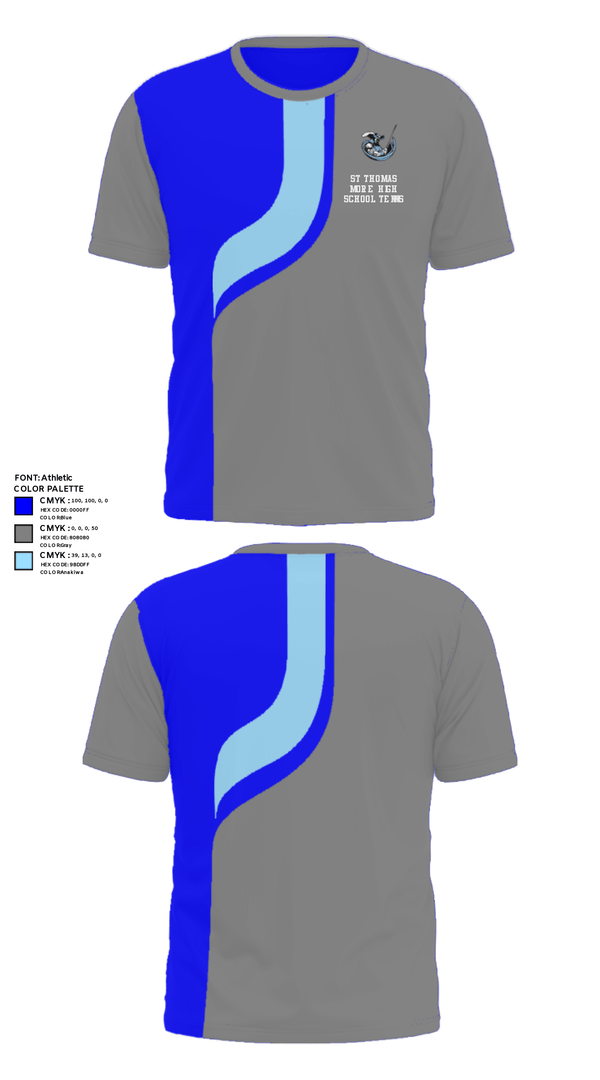 Short Sleeve Performance Shirt, St Thomas More High School Tennis, Tennis, Teamtime, Team time, sublimation, custom sports apparel, team uniforms, spirit wear, spiritwear, sports uniforms, custom shirts, team store, custom team store, fundraiser sports, apparel fundraiser