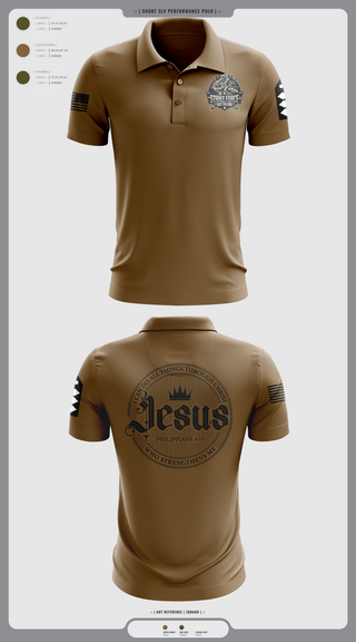 Short Sleeve Performance Polo, Strike force Battalion, Army, Teamtime, Team time, sublimation, custom sports apparel, team uniforms, spirit wear, spiritwear, sports uniforms, custom shirts, team store, custom team store, fundraiser sports, apparel fundraiser