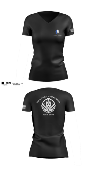 Women's Short Sleeve Vneck Shirt, TPD Adam Shift, Police, Teamtime, Team time, sublimation, custom sports apparel, team uniforms, spirit wear, spiritwear, sports uniforms, custom shirts, team store, custom team store, fundraiser sports, apparel fundraiser