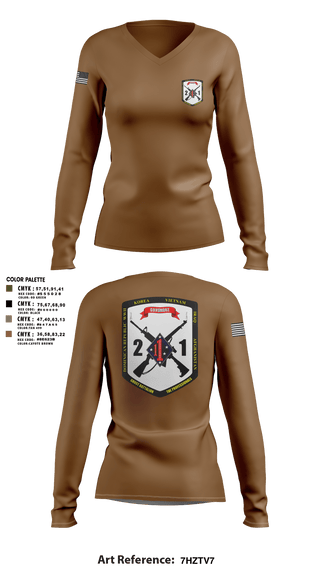 Womens Long Sleeve Vneck Shirt, 2nd Battalion, 1st Marine Regiment, Marines, Teamtime, Team time, sublimation, custom sports apparel, team uniforms, spirit wear, spiritwear, sports uniforms, custom shirts, team store, custom team store, fundraiser sports, apparel fundraiser