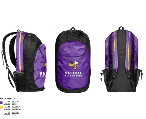 Gear Bag, Sabinal High School Basketball, Men's Basketball, Teamtime, Team time, sublimation, custom sports apparel, team uniforms, spirit wear, spiritwear, sports uniforms, custom shirts, team store, custom team store, fundraiser sports, apparel fundraiser