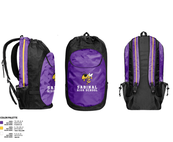 Gear Bag, Sabinal High School Basketball, Men's Basketball, Teamtime, Team time, sublimation, custom sports apparel, team uniforms, spirit wear, spiritwear, sports uniforms, custom shirts, team store, custom team store, fundraiser sports, apparel fundraiser