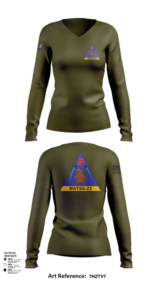 Womens Long Sleeve Vneck Shirt, matsg-23, Marines, Teamtime, Team time, sublimation, custom sports apparel, team uniforms, spirit wear, spiritwear, sports uniforms, custom shirts, team store, custom team store, fundraiser sports, apparel fundraiser