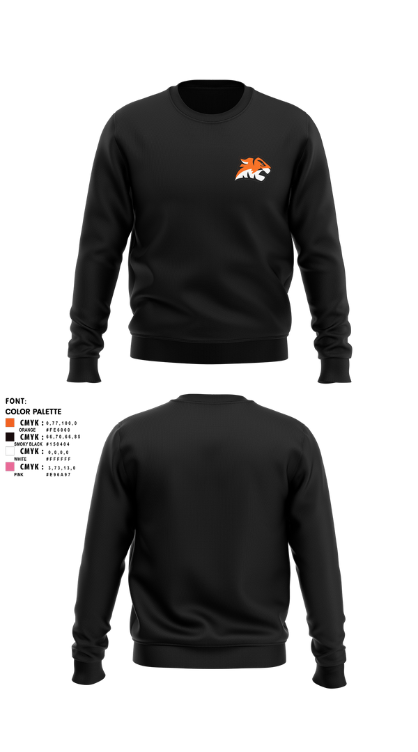 Crew Neck Sweatshirt, Princeton Basketball Club, Men's Basketball, Teamtime, Team time, sublimation, custom sports apparel, team uniforms, spirit wear, spiritwear, sports uniforms, custom shirts, team store, custom team store, fundraiser sports, apparel fundraiser