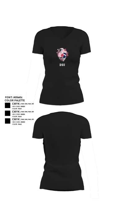 DSU 46178444 Women's Short Sleeve V-neck Shirt - 24