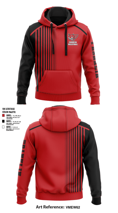 Franklin Senior High School Volleyball 23457023 Hoodie - 1
