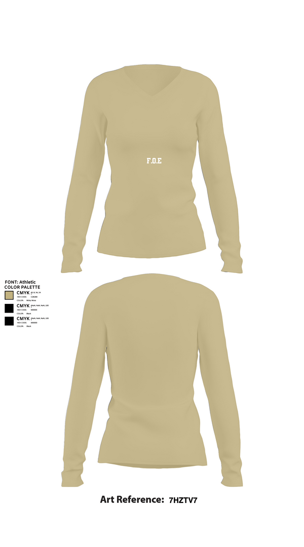 Womens Long Sleeve Vneck Shirt, F.O.E, Baseball, Teamtime, Team time, sublimation, custom sports apparel, team uniforms, spirit wear, spiritwear, sports uniforms, custom shirts, team store, custom team store, fundraiser sports, apparel fundraiser