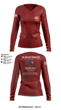 III MIG 21308092 Women's Long Sleeve V-neck Shirt - 1