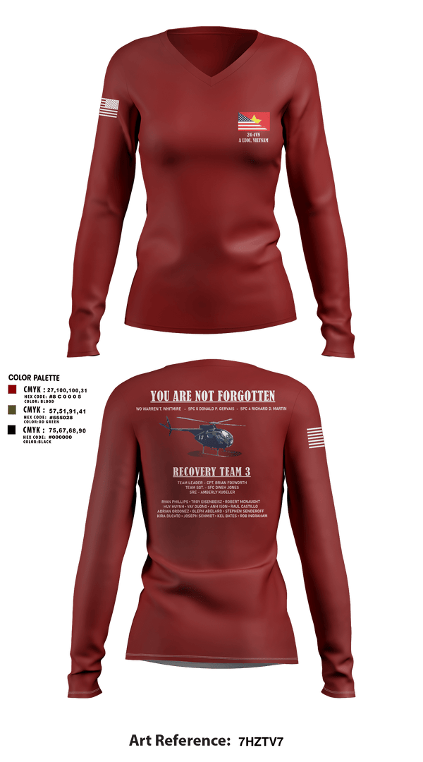 Womens Long Sleeve Vneck Shirt, III MIGDPAA, Marines, Teamtime, Team time, sublimation, custom sports apparel, team uniforms, spirit wear, spiritwear, sports uniforms, custom shirts, team store, custom team store, fundraiser sports, apparel fundraiser