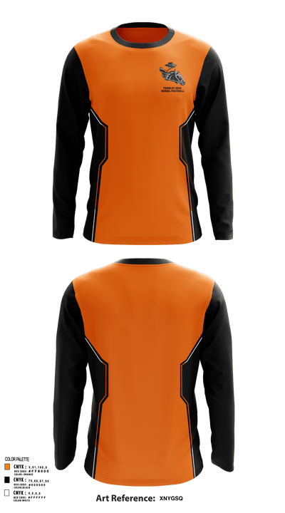 Fernley High School Football 83621284 Long Sleeve Performance Shirt - 118