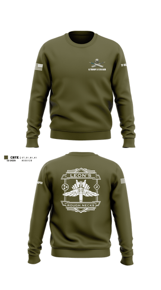 Crew Neck Sweatshirt, Q TROOP 2/278 ACR, National Guard, Teamtime, Team time, sublimation, custom sports apparel, team uniforms, spirit wear, spiritwear, sports uniforms, custom shirts, team store, custom team store, fundraiser sports, apparel fundraiser