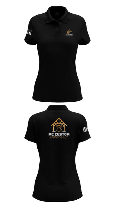MC CUSTOM FRAMING LLC 87834909 Women's Short Sleeve Performance Polo  - 36