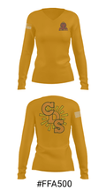 Corona Del Sol High School Tennis 5181555 Women's Long Sleeve V-neck Shirt - 20