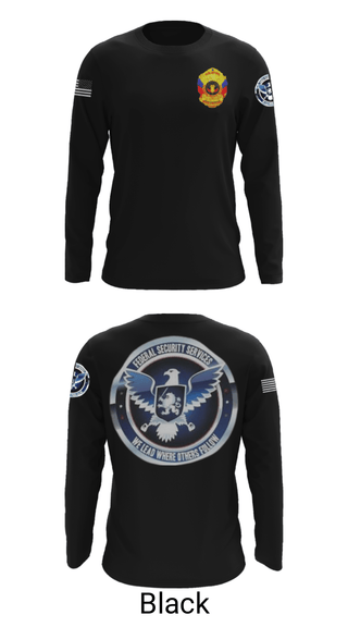 Long Sleeve Performance Shirt, TS FEDERAL PRIVATE SECURITY & BODYGUARD, Police, Teamtime, Team time, sublimation, custom sports apparel, team uniforms, spirit wear, spiritwear, sports uniforms, custom shirts, team store, custom team store, fundraiser sports, apparel fundraiser