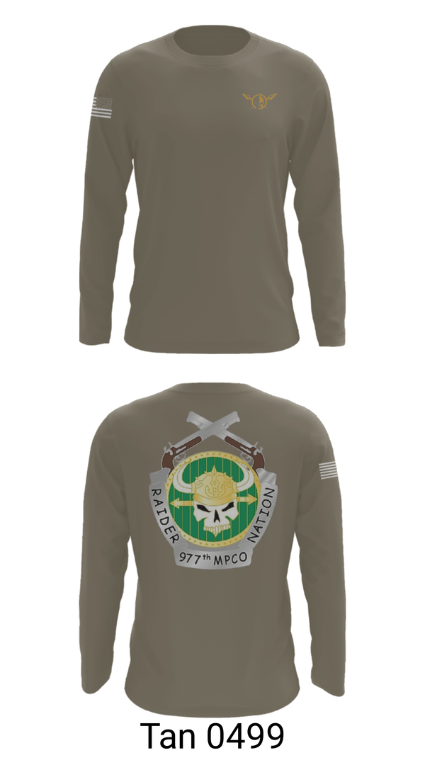Long Sleeve Performance Shirt, 977 MP CO, Army, Teamtime, Team time, sublimation, custom sports apparel, team uniforms, spirit wear, spiritwear, sports uniforms, custom shirts, team store, custom team store, fundraiser sports, apparel fundraiser