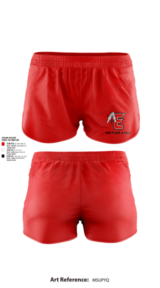 Womens Shorts, EHS Track & Field, Track & Field, Teamtime, Team time, sublimation, custom sports apparel, team uniforms, spirit wear, spiritwear, sports uniforms, custom shirts, team store, custom team store, fundraiser sports, apparel fundraiser