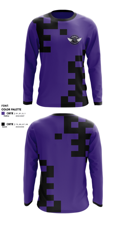 Throckmorton High School Cross Country 29705170 Long Sleeve Performance Shirt - 1