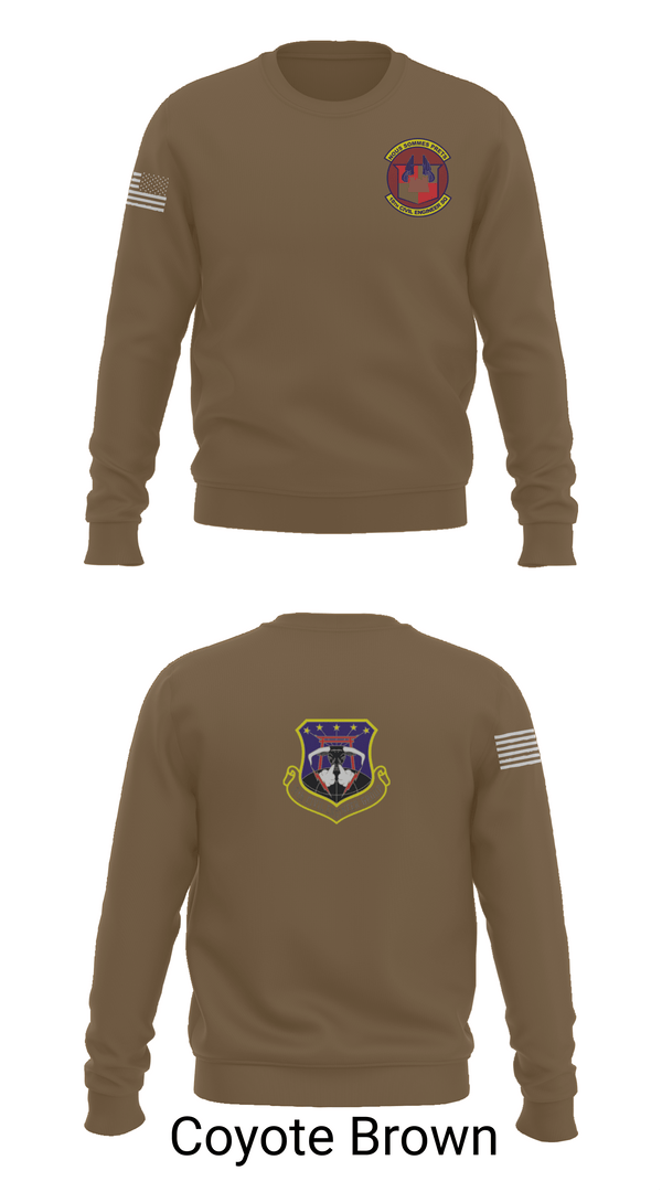 Crew Neck Sweatshirt, 18th Civil Engineer Sq, Air Force, Teamtime, Team time, sublimation, custom sports apparel, team uniforms, spirit wear, spiritwear, sports uniforms, custom shirts, team store, custom team store, fundraiser sports, apparel fundraiser
