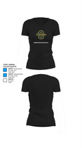 Owosso High School Golf 60974288 Women's Short Sleeve V-neck Shirt - 37