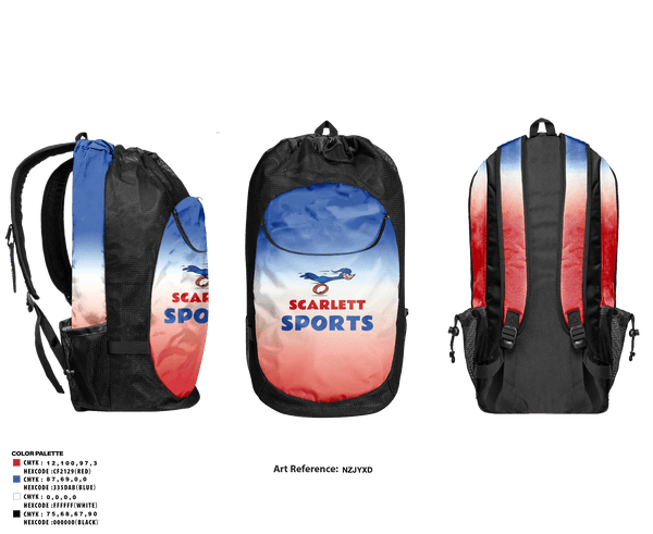 Gear Bag, Scarlett Middle School Cross Country, Cross Country, Teamtime, Team time, sublimation, custom sports apparel, team uniforms, spirit wear, spiritwear, sports uniforms, custom shirts, team store, custom team store, fundraiser sports, apparel fundraiser