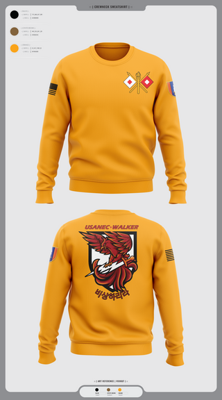 Crew Neck Sweatshirt, USANEC-WALKER, Army, Teamtime, Team time, sublimation, custom sports apparel, team uniforms, spirit wear, spiritwear, sports uniforms, custom shirts, team store, custom team store, fundraiser sports, apparel fundraiser