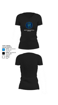 Oxford Pop Warner Football And Cheer 96398597 Women's Short Sleeve V-neck Shirt - 37