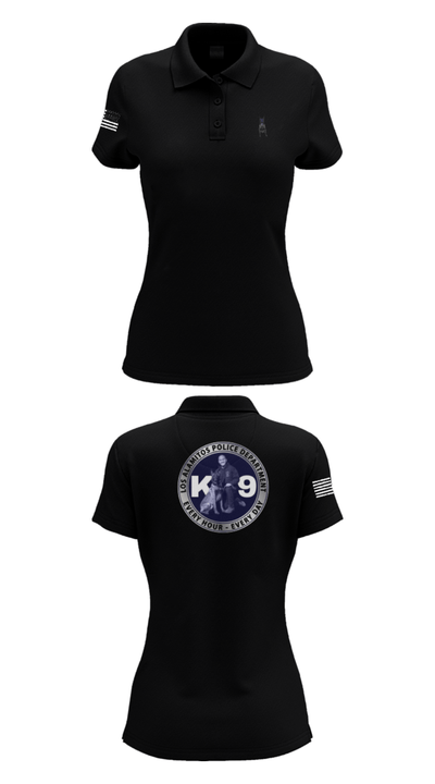 Los Alamitos Police K9 92789810 Women's Short Sleeve Performance Polo  - 33