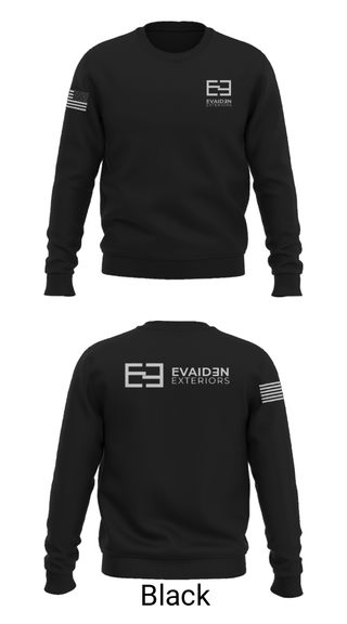 Crew Neck Sweatshirt, EVAIDEN EXTERIORS, LLC, , Teamtime, Team time, sublimation, custom sports apparel, team uniforms, spirit wear, spiritwear, sports uniforms, custom shirts, team store, custom team store, fundraiser sports, apparel fundraiser