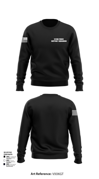 Crew Neck Sweatshirt, 122nd Force Support Squadron, Air Force, Teamtime, Team time, sublimation, custom sports apparel, team uniforms, spirit wear, spiritwear, sports uniforms, custom shirts, team store, custom team store, fundraiser sports, apparel fundraiser