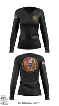 4/409th BSB 92423586 Women's Long Sleeve V-neck Shirt - 14