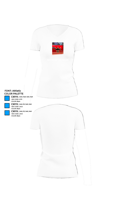 Ross custume food trailers 22341520 Women's Short Sleeve V-neck Shirt - 18