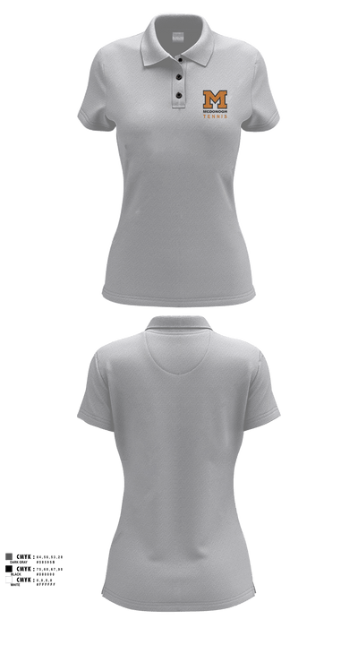 Girls Tennis McDonogh School 72297227 Women's Short Sleeve Performance Polo  - 3