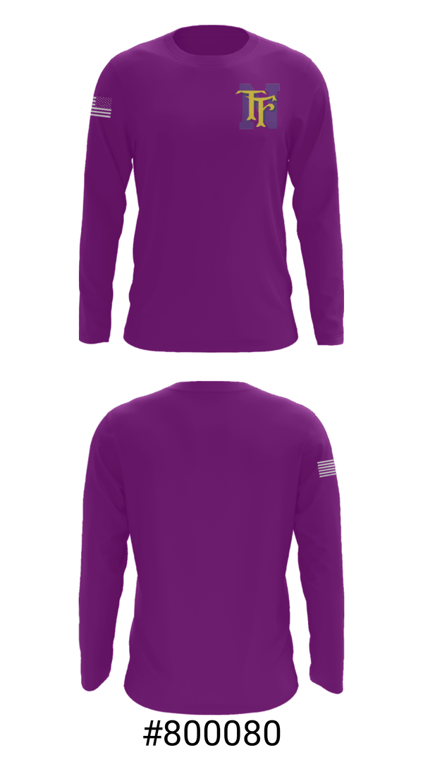 Long Sleeve Performance Shirt, Thornton Fractional North High School Track, Track & Field, Teamtime, Team time, sublimation, custom sports apparel, team uniforms, spirit wear, spiritwear, sports uniforms, custom shirts, team store, custom team store, fundraiser sports, apparel fundraiser