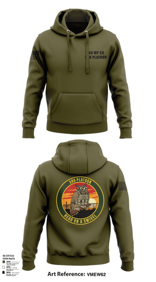 Hoodie, 346 MP CO 3rd Platoon, Army, Teamtime, Team time, sublimation, custom sports apparel, team uniforms, spirit wear, spiritwear, sports uniforms, custom shirts, team store, custom team store, fundraiser sports, apparel fundraiser