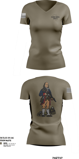 Womens Short Sleeve Vneck Shirt, Aco 1-111, Army, Teamtime, Team time, sublimation, custom sports apparel, team uniforms, spirit wear, spiritwear, sports uniforms, custom shirts, team store, custom team store, fundraiser sports, apparel fundraiser