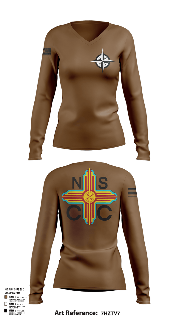 Womens Long Sleeve Vneck Shirt 1, Zia Division, Navy, Teamtime, Team time, sublimation, custom sports apparel, team uniforms, spirit wear, spiritwear, sports uniforms, custom shirts, team store, custom team store, fundraiser sports, apparel fundraiser