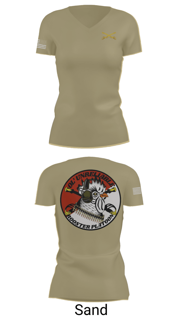 Womens Short Sleeve Vneck Shirt, , Army, Teamtime, Team time, sublimation, custom sports apparel, team uniforms, spirit wear, spiritwear, sports uniforms, custom shirts, team store, custom team store, fundraiser sports, apparel fundraiser