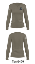 2nd Platoon Charlie Battery 5-4 81047284 Women's Long Sleeve V-neck Shirt - 77