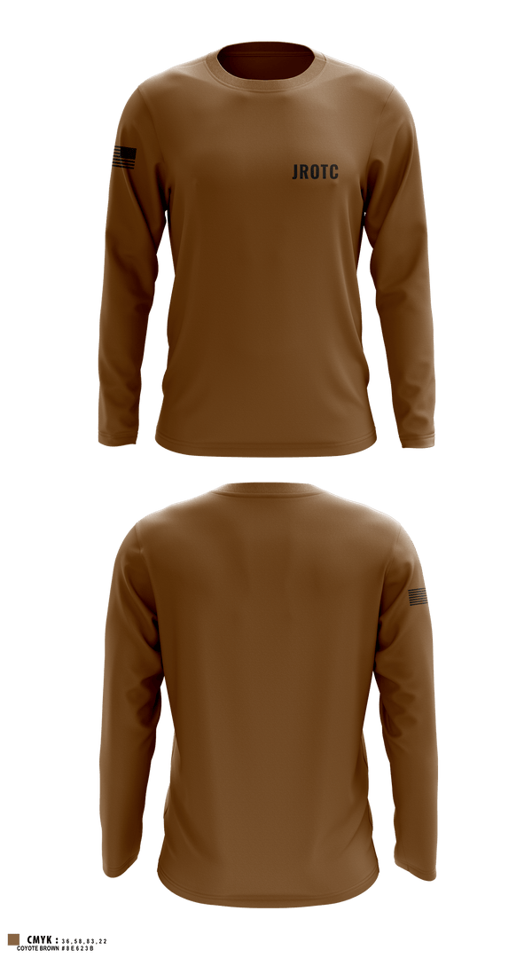 Long Sleeve Performance Shirt, JROTC, Army, Teamtime, Team time, sublimation, custom sports apparel, team uniforms, spirit wear, spiritwear, sports uniforms, custom shirts, team store, custom team store, fundraiser sports, apparel fundraiser
