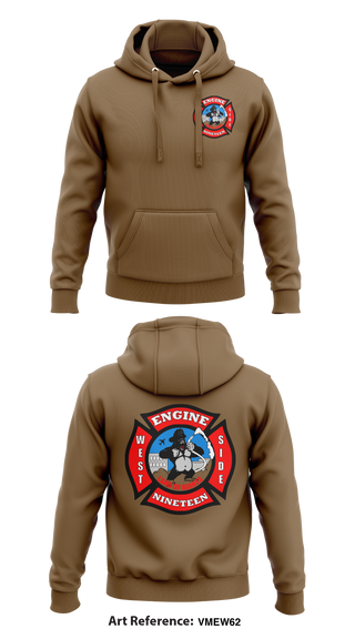 Hoodie, Station 19, Fire Department, Teamtime, Team time, sublimation, custom sports apparel, team uniforms, spirit wear, spiritwear, sports uniforms, custom shirts, team store, custom team store, fundraiser sports, apparel fundraiser
