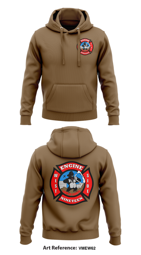 Hoodie, Station 19, Fire Department, Teamtime, Team time, sublimation, custom sports apparel, team uniforms, spirit wear, spiritwear, sports uniforms, custom shirts, team store, custom team store, fundraiser sports, apparel fundraiser
