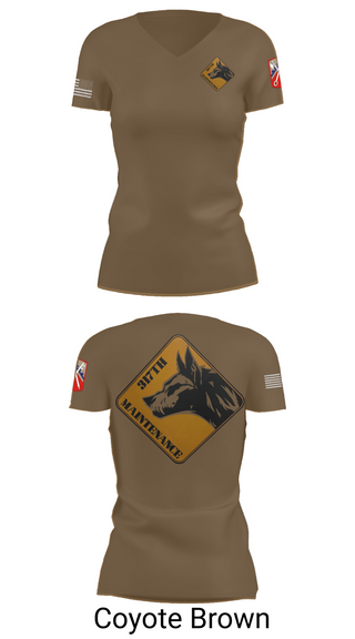 Womens Short Sleeve Vneck Shirt, 317th support maintenance company, Army, Teamtime, Team time, sublimation, custom sports apparel, team uniforms, spirit wear, spiritwear, sports uniforms, custom shirts, team store, custom team store, fundraiser sports, apparel fundraiser