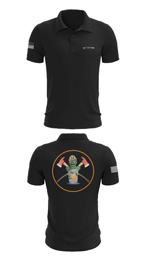 Short Sleeve Performance Polo, 91 Bravo, Fire Department, Teamtime, Team time, sublimation, custom sports apparel, team uniforms, spirit wear, spiritwear, sports uniforms, custom shirts, team store, custom team store, fundraiser sports, apparel fundraiser