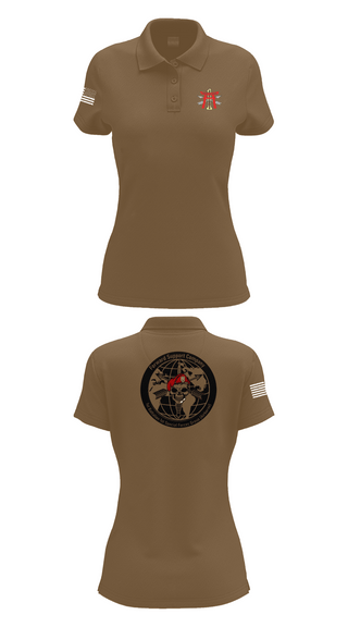 Womens Short Sleeve Performance Polo, FSC 1-1SFG, Army, Teamtime, Team time, sublimation, custom sports apparel, team uniforms, spirit wear, spiritwear, sports uniforms, custom shirts, team store, custom team store, fundraiser sports, apparel fundraiser