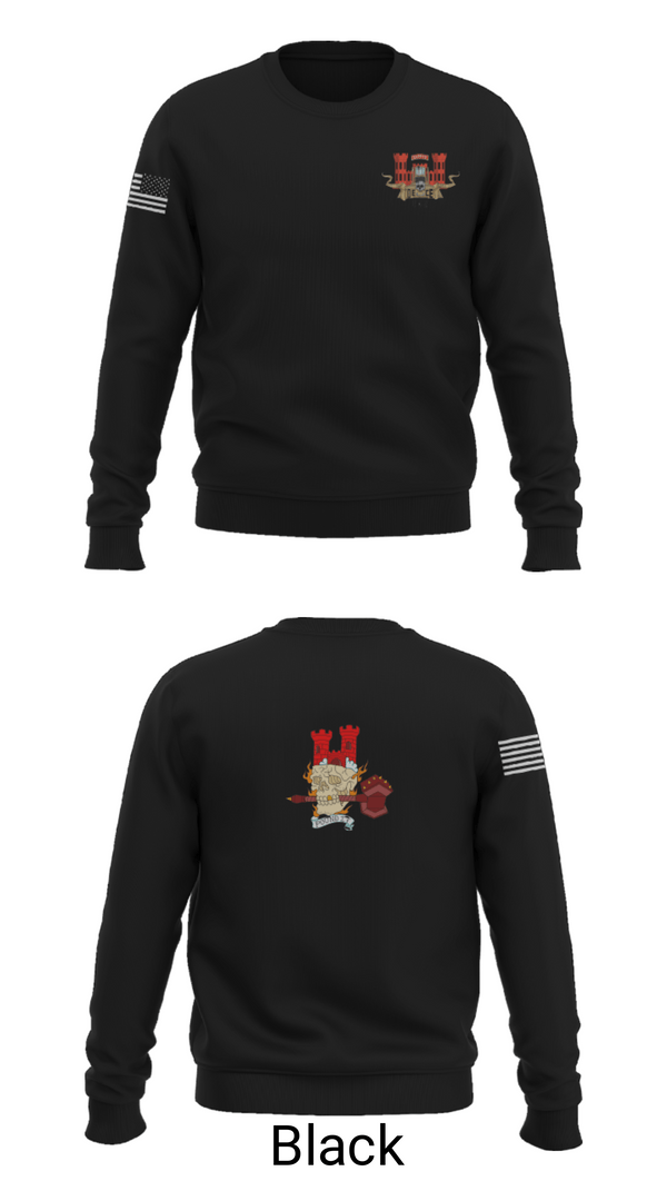 Crew Neck Sweatshirt, 3rd Platoon, 642nd ESC, Army, Teamtime, Team time, sublimation, custom sports apparel, team uniforms, spirit wear, spiritwear, sports uniforms, custom shirts, team store, custom team store, fundraiser sports, apparel fundraiser