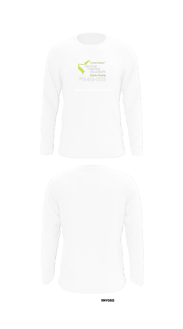 Long Sleeve Performance Shirt, Amazing Painting Solutions, , Teamtime, Team time, sublimation, custom sports apparel, team uniforms, spirit wear, spiritwear, sports uniforms, custom shirts, team store, custom team store, fundraiser sports, apparel fundraiser