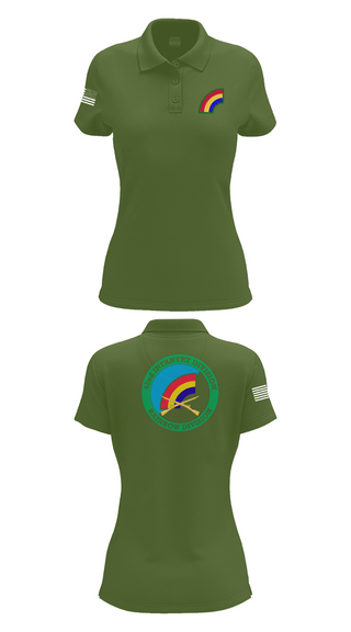 Womens Short Sleeve Performance Polo, 42nd ID, Army, Teamtime, Team time, sublimation, custom sports apparel, team uniforms, spirit wear, spiritwear, sports uniforms, custom shirts, team store, custom team store, fundraiser sports, apparel fundraiser