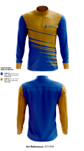 Hudson High School Bowling 54048598 Quarter Zip Jacket - 1
