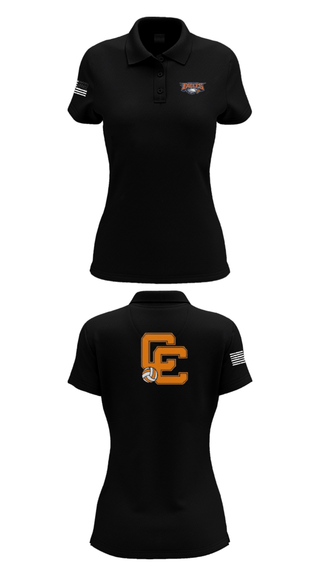 Women's Short Sleeve Performance Polo, Clarke County High School Volleyball, Women's Volleyball, Teamtime, Team time, sublimation, custom sports apparel, team uniforms, spirit wear, spiritwear, sports uniforms, custom shirts, team store, custom team store, fundraiser sports, apparel fundraiser