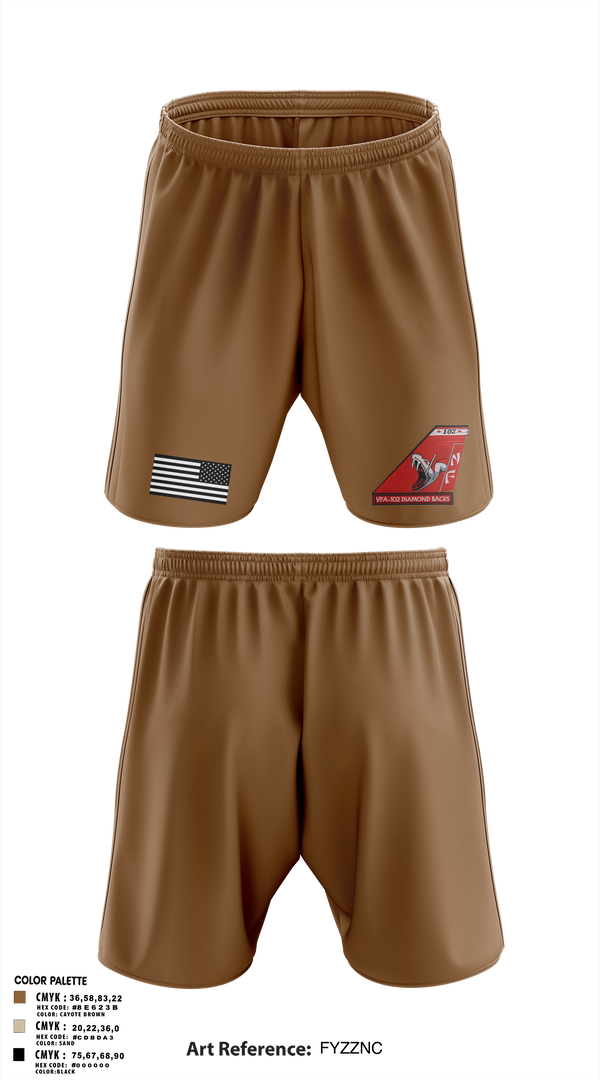 Athletic Shorts With Pockets, VFA-102, , Teamtime, Team time, sublimation, custom sports apparel, team uniforms, spirit wear, spiritwear, sports uniforms, custom shirts, team store, custom team store, fundraiser sports, apparel fundraiser